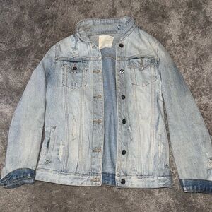 Altar'd State Faded Blue Denim Jacket